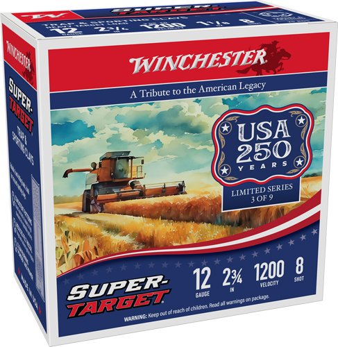 Winchester Target 12GA 2.75" - 1-1/8OZ #8 1200FPS 250RD Case
