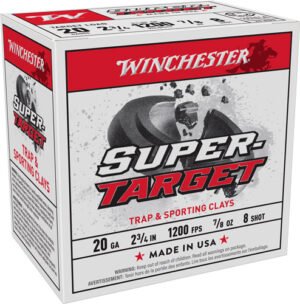 Winchester Target 20GA 2.75" - 7/8OZ #8 250RD Case