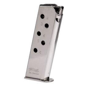 Walther Arms Magazine PPK 380ACP 6RD Nickel
