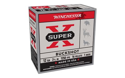 WIN Superx 12GA 2.75 Buckshot 25/250