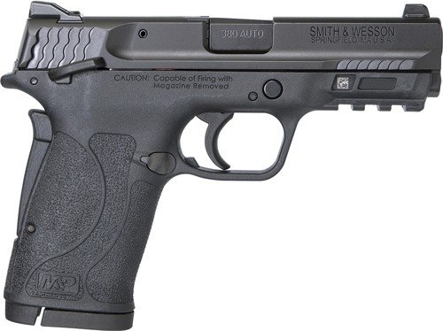S&W Shield M2.0 M&P 380ACP Ez - Blackened SS/BLK Thumb Safety - Image 2