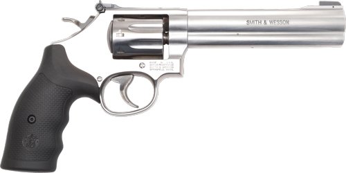 S&W 648 22WMR 6" Patridge FS - Stainless Steel Synthetic Grip - Image 2