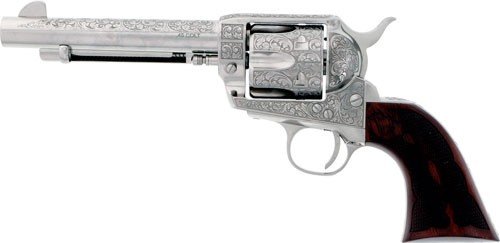 Cimarron Buffalo Bill Cody - 45LC 5.5" Engraved Nickel - Image 2