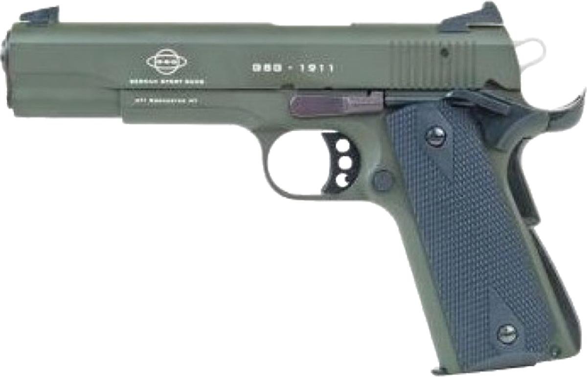 ATI GSG M1911 HGA .22LR 5" BL Wood Grip 10RD OD Green