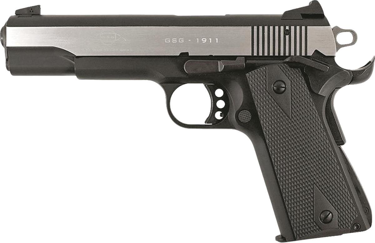 ATI GSG M1911 HGA 22LR 5" BL W/ Polished Slide & BLK Grip 10RD