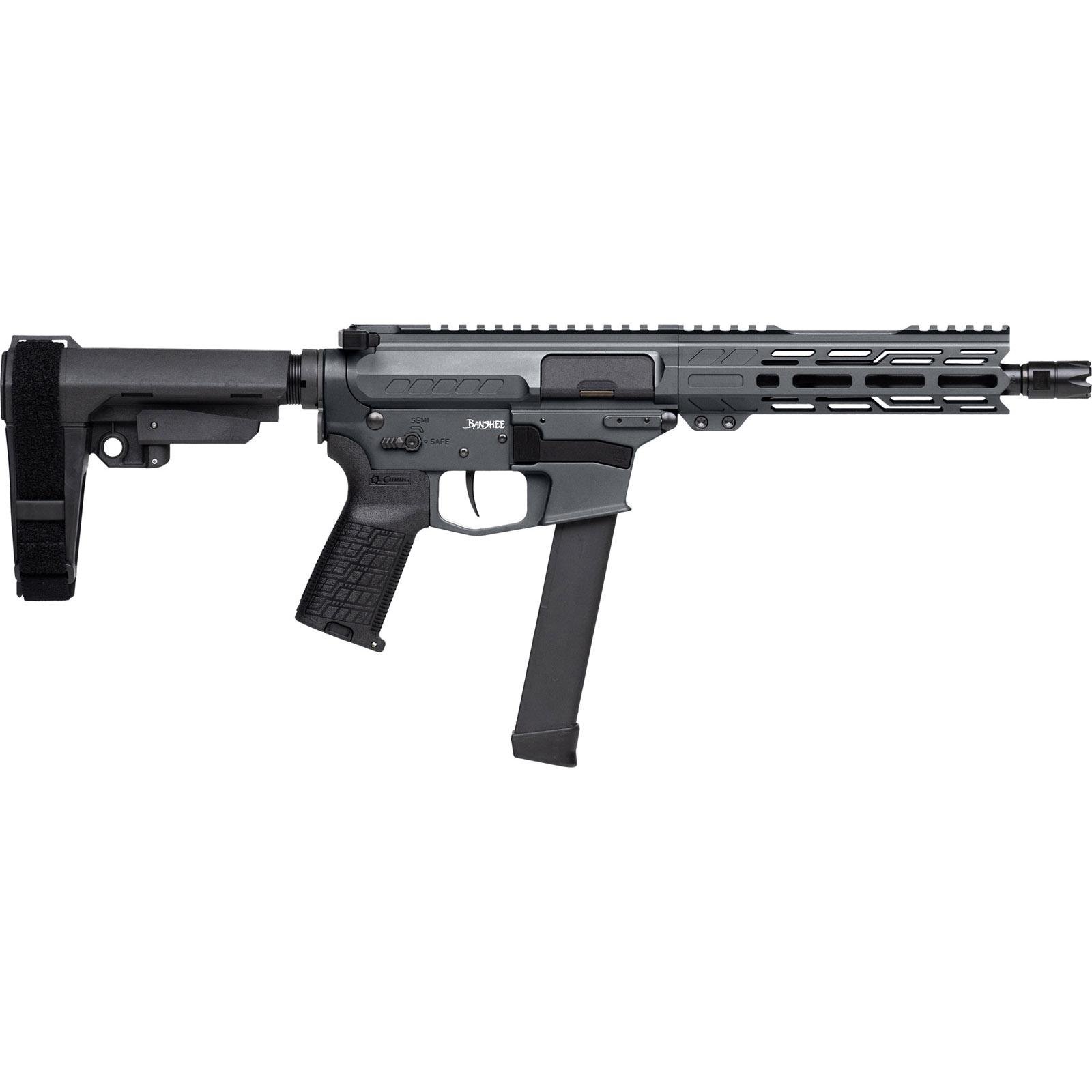 CMMG Banshee Fixed Ejector MkGs Pistol 9mm Luger 33rd Magazine 8'' Barrel Tungsten w/Brace