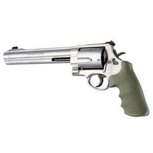 Hogue OverMolded Rubber Tamer Conversion Monogrip S&W K/L/N/X/Z-Frame Revolvers Round Butt OD Green
