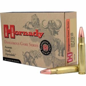 Hornady Dangerous Game Rifle Ammunition .376 Steyr 225 gr SP 2600 fps 20/ct