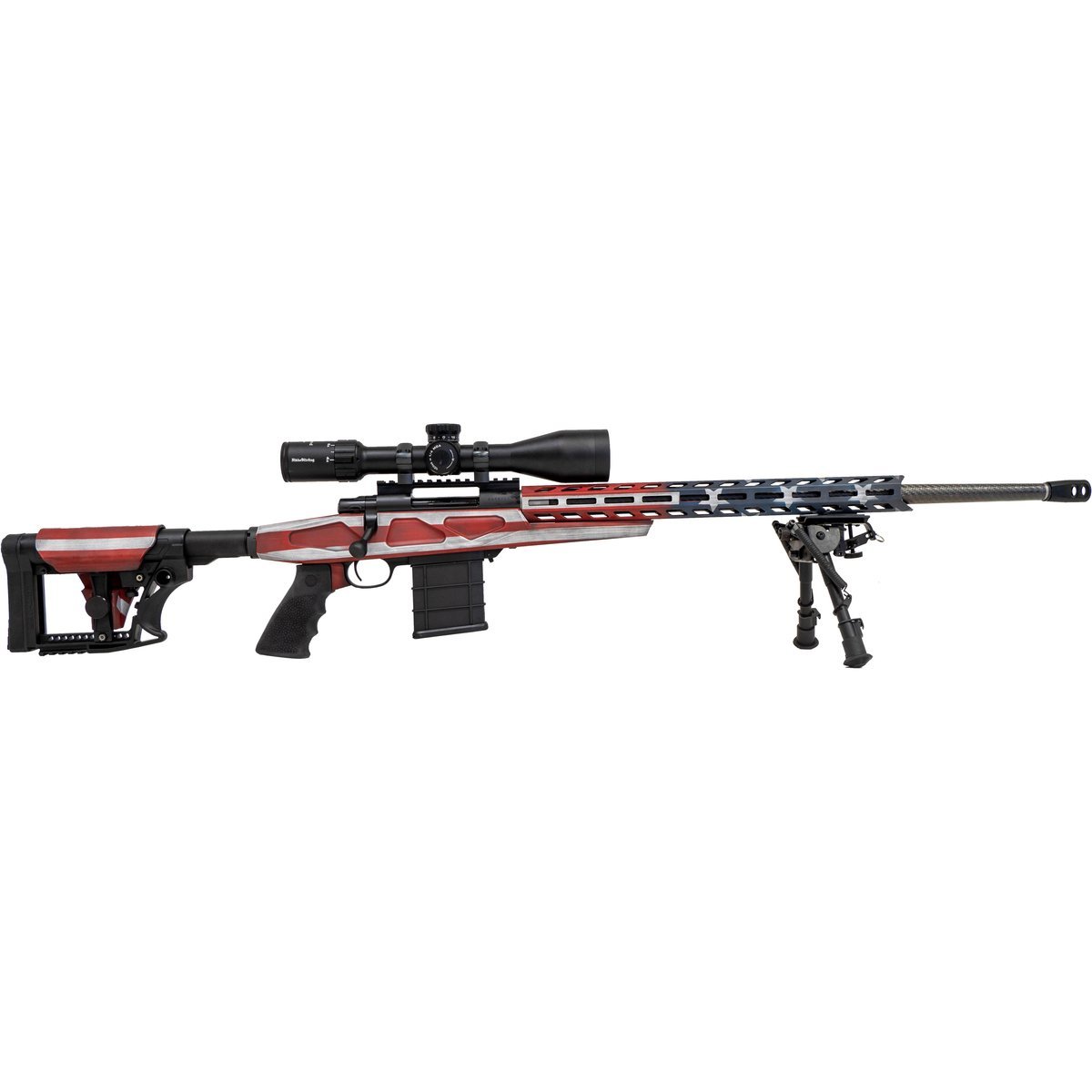 Howa M1500 Flag APC Chassis Rifle 6.5 Creedmoor 10rd Magazines(3) 24" Threaded Barrel 2 Grips