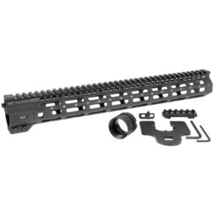 Midwest Industries Combat Rail One Piece Free Float Handguard 15" M-LOK Black