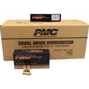 PMC Bronze Handgun Ammunition 40 S&W 180 gr FMJ 985 fps 1000/ct (20-50/ct)