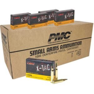 PMC X-Tac Green Tip Rifle Ammunition 5.56mm 62 gr FMJ 2920 fps 1000/ct Case (50-20/ct)