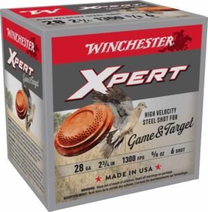 Winchester Xpert Steel Shotshells 28 ga 2-3/4" 5/8 oz 1300 fps #6 25/ct