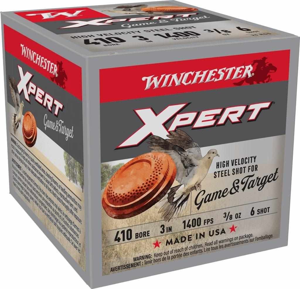 Winchester Xpert Steel Shotshells .410 ga 3" 3/8 oz 1400 fps #6 25/ct