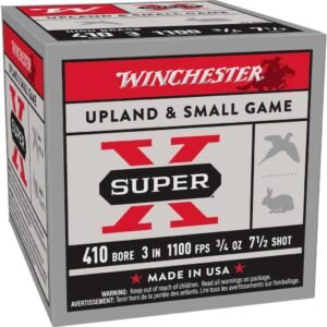 Winchester Super-X High-Brass Shotshells .410 ga 3" 3/4 oz 1100 fps #7.5 25/ct