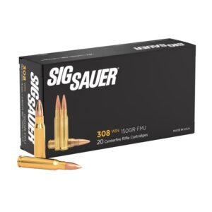 Sig Sauer Elite Ball Rifle Ammunition 308 WIN 150gr FMJ 2900 fps 20/ct