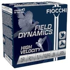 Fiocchi 12GA HV 2-3/4 1-1/4OZ #9 1330FPS 25RD