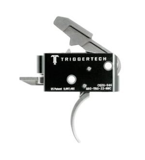 TriggerTech AR15 Competitive Curved Trigger 2 Stage Stainless Steel/Black