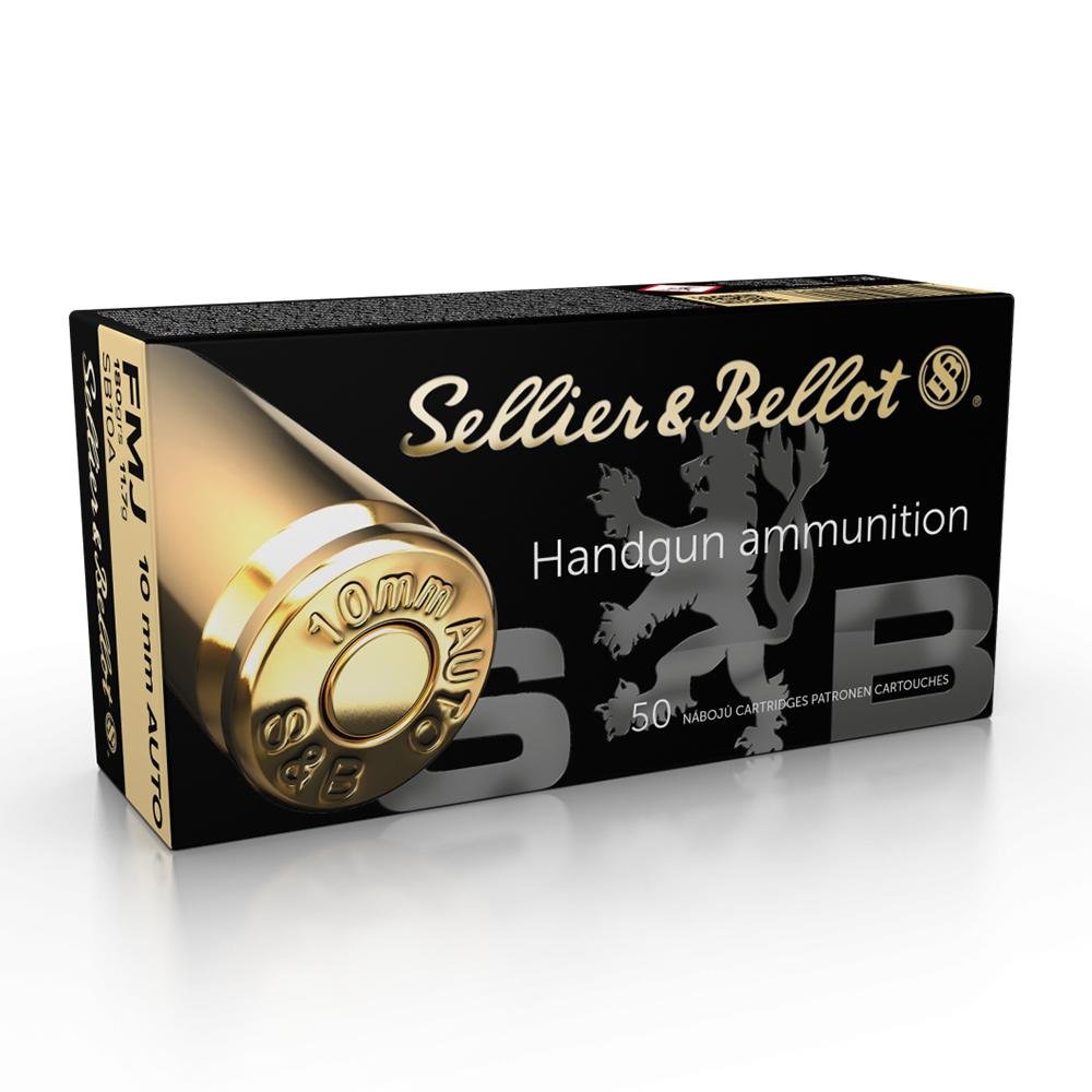 Sellier & Bellot Handgun Ammunition 10mm Auto 180 gr FMJ 1164 Fps 50/ct