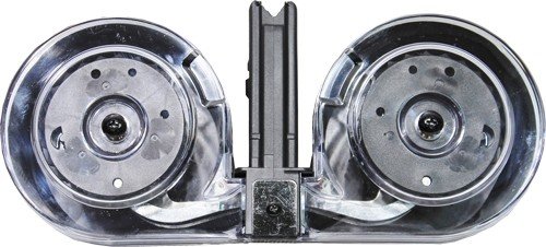 Iver Johnson Magazine AR15 - 223 100RD Drum BLK/Clear Poly - Image 2