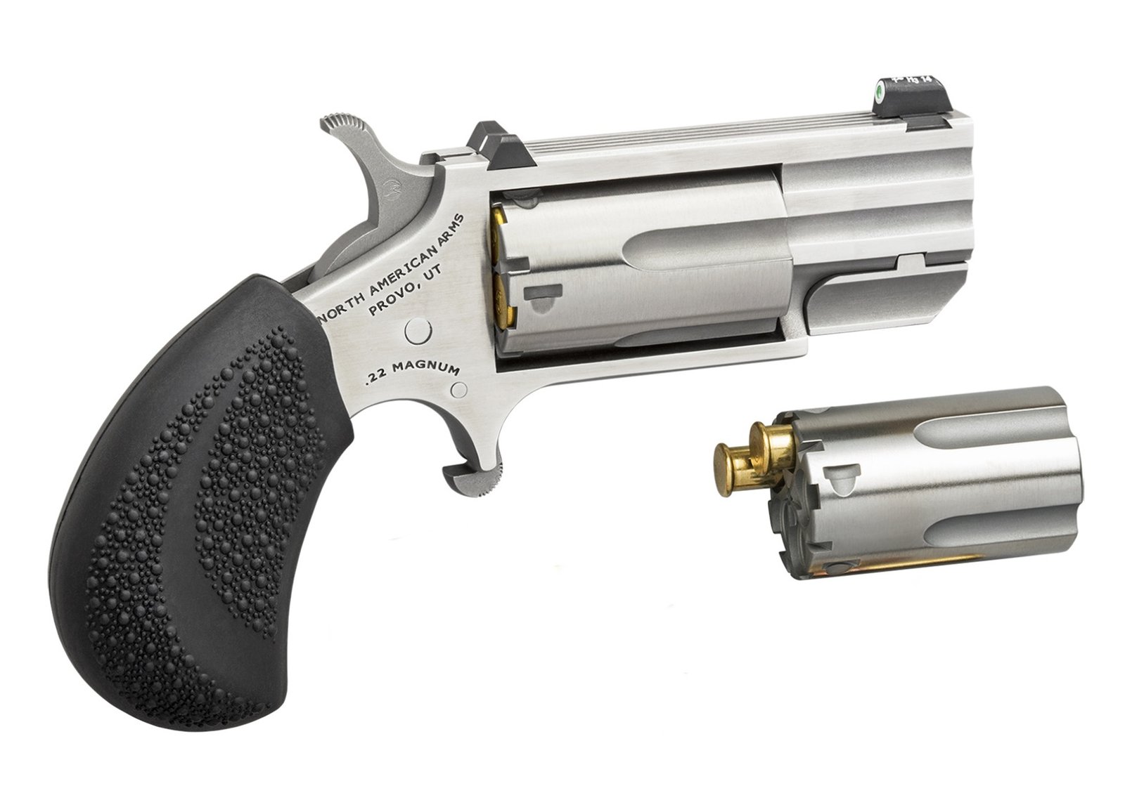 North American Arms Pug 22MAG/22LR 1" SS Conv NS