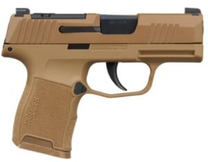 SIG P365 Mic Comp 9mm 3.1" - XRAY3 Opt Rdy (2)10RD Coyote
