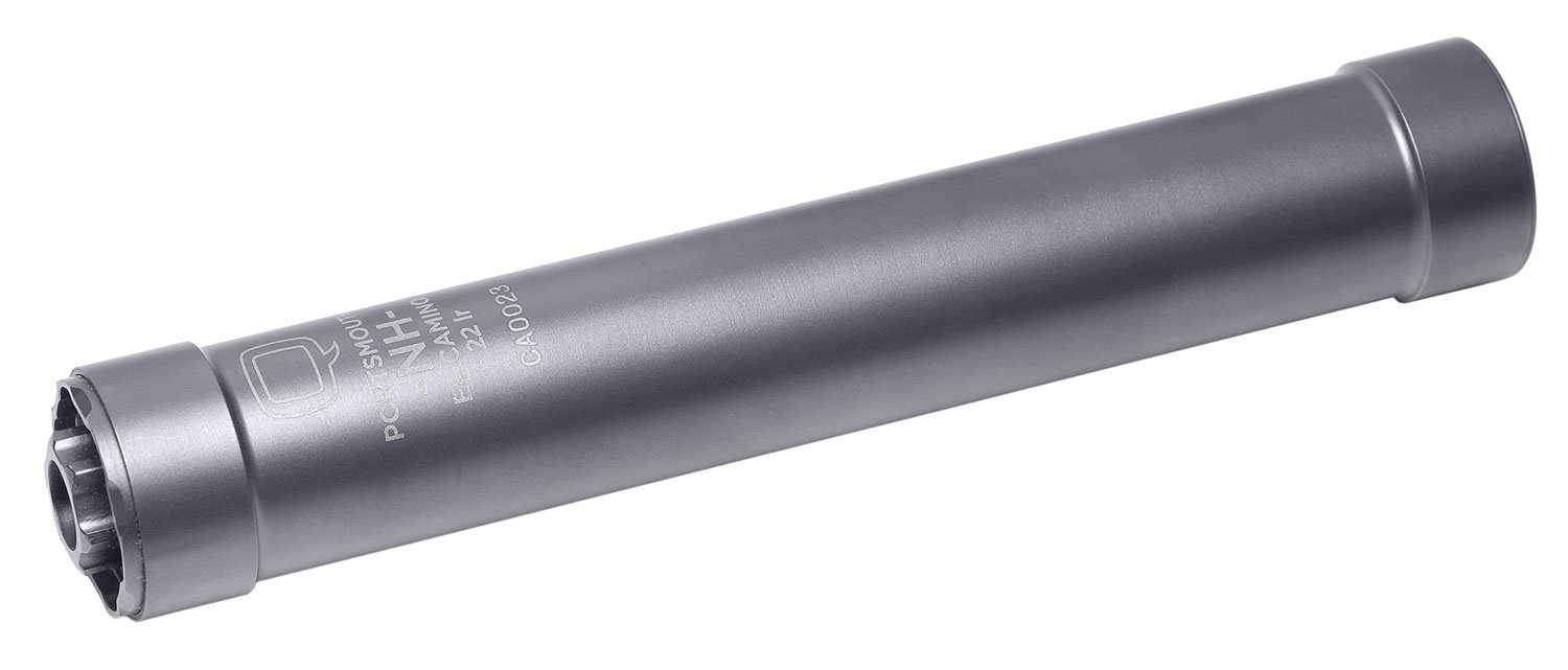 Q LLC SILEC22 El Camino 22 LR .99" Diameter, Black PVD Titanium/Stainless Steel 1/2"-28 tpi