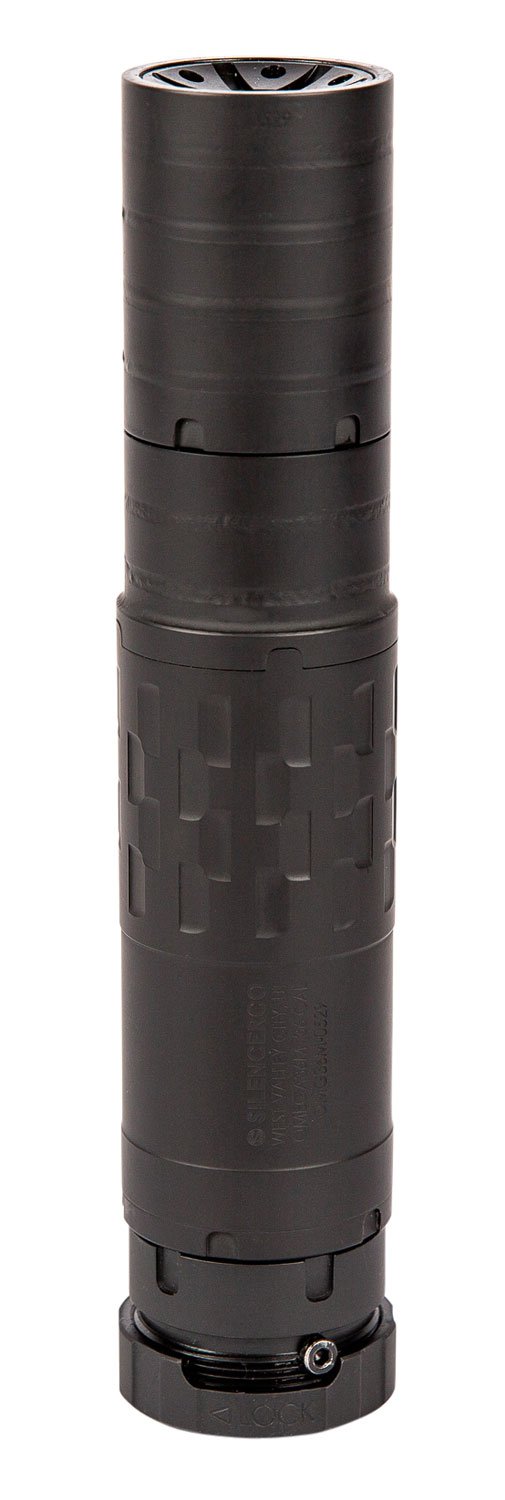 SilencerCo SU4735 Omega 36M 36 Cal 1.57" Diameter Black Cerakote Titanium/Stainless Steel