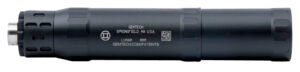 Gemtech 12711 Lunar-9 9mm Luger 1.40" Black Hardcoat Anodized Aluminum 1/2"-28 tpi