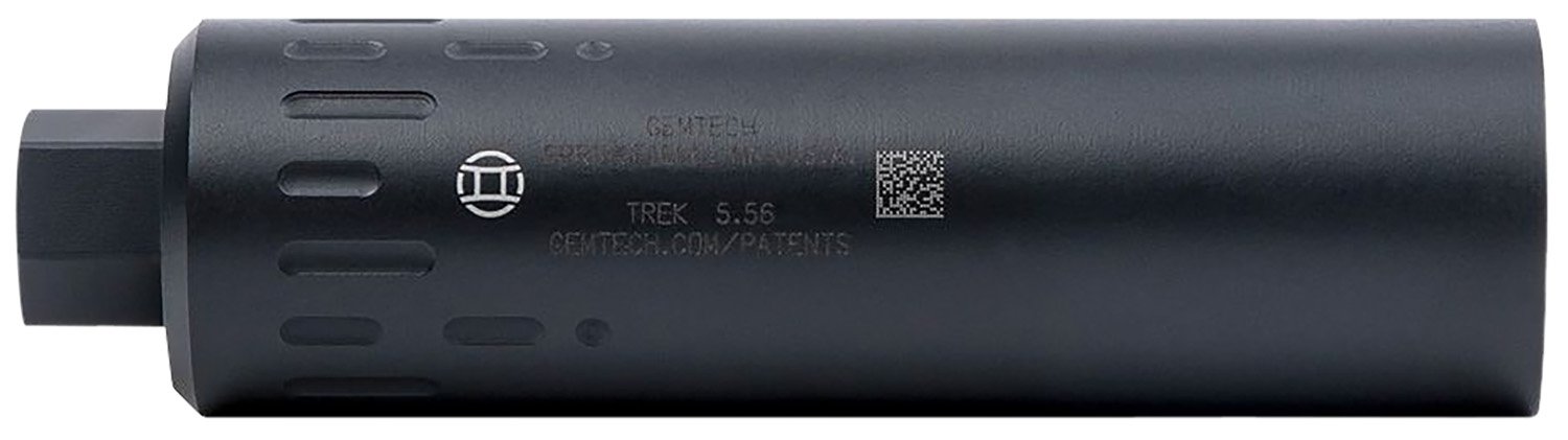 Gemtech 12110 Trek 5.56x45mm NATO 1.5" Black Cerakote 17-4 Stainless Steel 1/2"-28 tpi