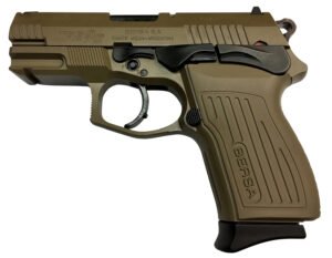 Bersa TPR9CFDE TPRC Sports South Exclusive 9mm Luger 13+1, 3.50" Black Steel Barrel, Flat Dark Earth Serrated Steel Slide & Aluminum Frame w/Picatinny Rail, Ambidextrous