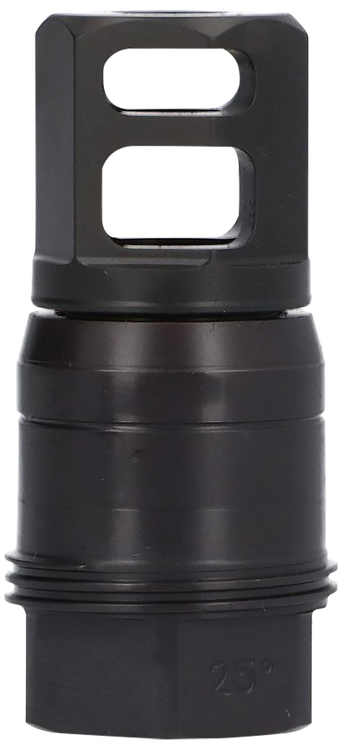 Sig Sauer SL76258X2425DEGM Clutch-Lok QD Muzzle Brake Black Stainless Steel with 5/8" 24 tpi Threads for 7.62mm 25 Degree Taper
