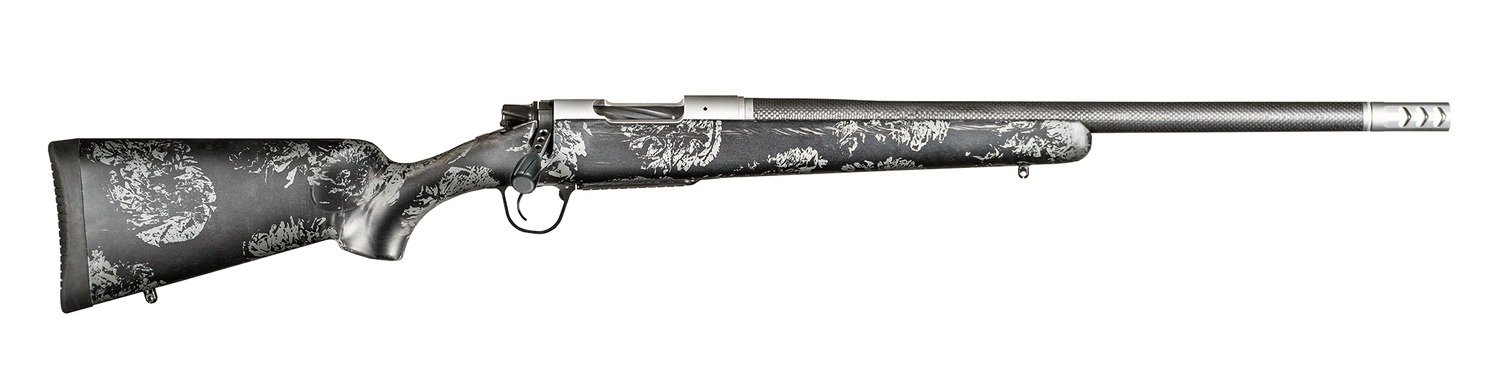 Christensen Arms 8010615100 Ridgeline FFT Full Size 308 Win 4+1, 20" Stainless Steel Threaded Barrel, Stainless Aluminum Receiver, Black w/Gray Accents Fixed Sporter w/Flash Forged Technology Stock