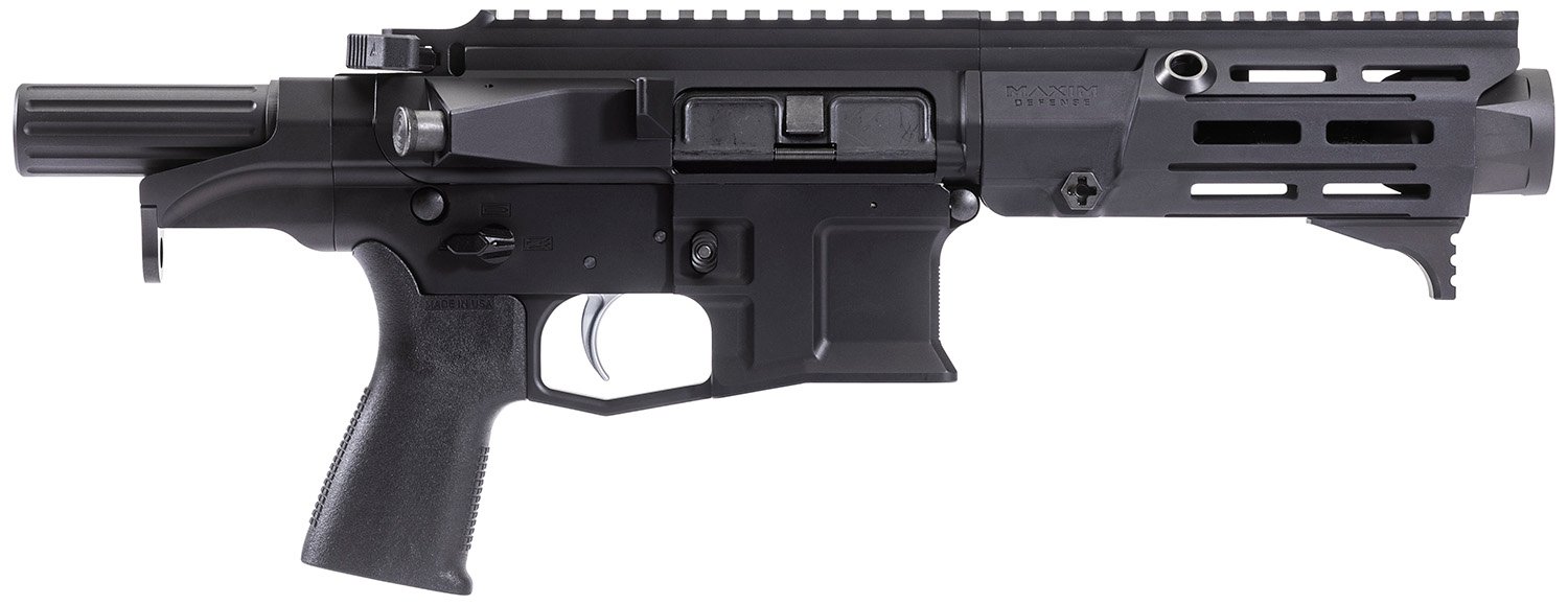 Maxim Defense MXM50803 PDX 505-SPS 5.56x45mm NATO Caliber with 5.50" Barrel, 20+1 Capacity, Black Metal Finish, Black Polymer Grip