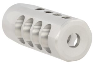 Christensen Arms 8100001702 Side-Baffle Natural Titanium, 5/8"-24 tpi Threads, 338 Cal (.920" D Bull barrel)