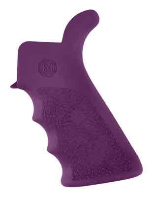 Hogue AR-15 Beavertail Grip - W/Finger Grooves Purple