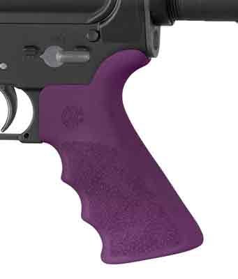 Hogue AR-15 Beavertail Grip - W/Finger Grooves Purple - Image 2