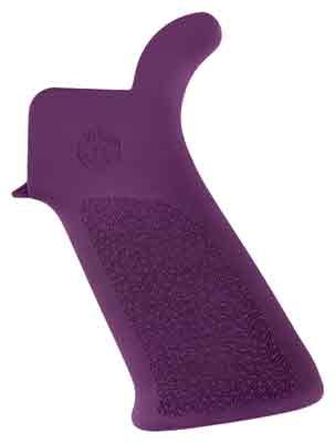 Hogue AR-15 Beavertail Grip - No Finger Grooves Purple