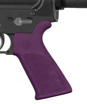 Hogue AR-15 Beavertail Grip - No Finger Grooves Purple - Image 2
