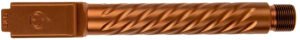 Ballistic Advantage BAPSG175T3R Premium Series 9mm Luger Fits Glock 17 Gen 5 Spiral Fluted Threaded Copper PVD Stainless Steel
