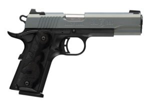 Browning 051992492 1911 Black Label Full Size Frame 380 ACP 8+1 4.25" Matte Stainless Steel Barrel, Northern Lights Cerakote Serrated Steel Slide, Matte Black Polymer Frame, Black Polymer Grip
