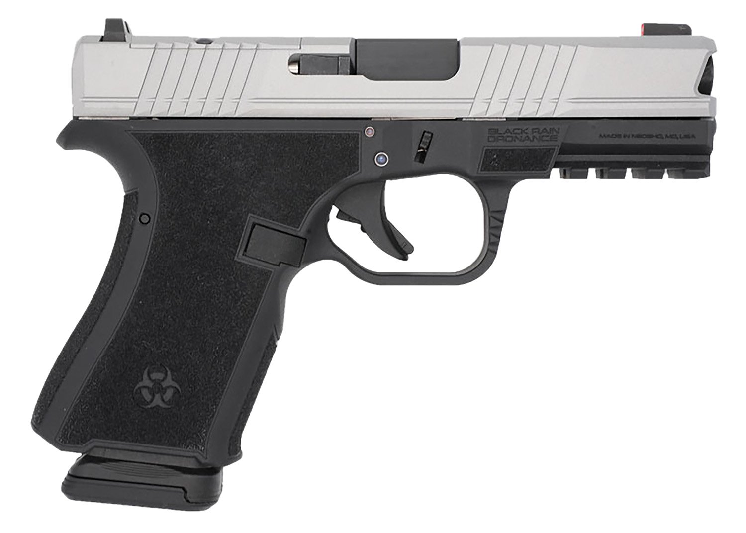 Black Rain Ordnance FL9MMBLKSM Compact Frame 9mm 15+1 4" Stainless Steel Slide