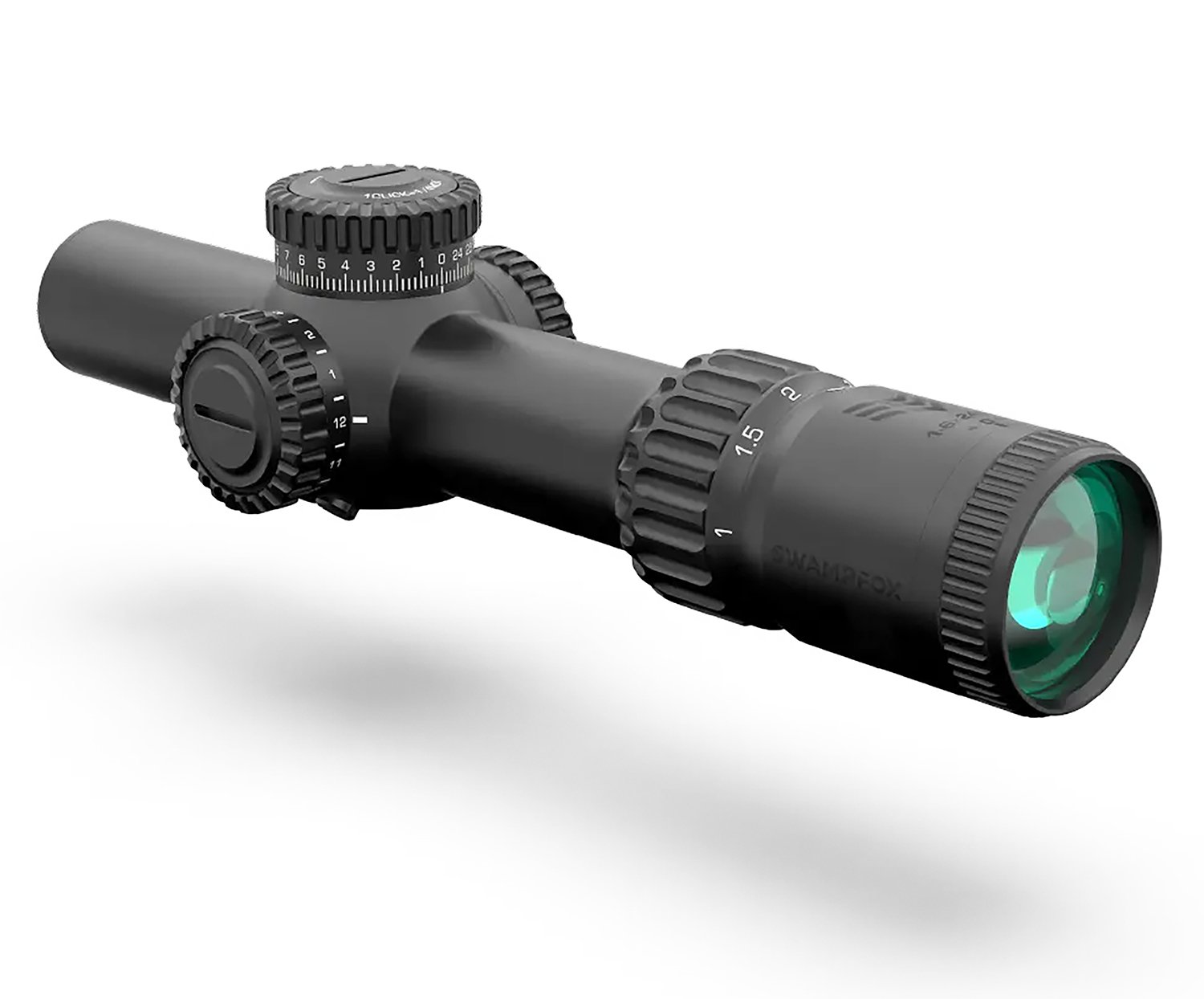 Swampfox Optics WAR16241GL Warhorse Green 1-6x24mm FFP