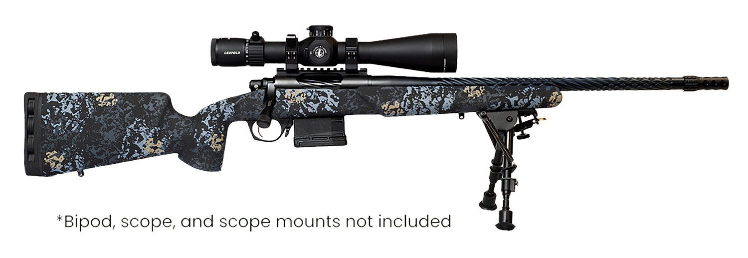 Horizon Firearms RF017S392214T19 Vandal Prime 7MM PRC 22" Black Spiral Fluted Threaded Barrel, Drilled & Tapped Receiver, Textured Iota EKO Carbon Fiber Stock