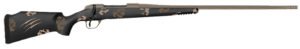 Fierce Firearms TWTROG65PRC20BS Twisted TI Rogue 6.5 PRC 20" Black Cerakote Steel Threaded Barrel, Drilled & Tapped Titanium Receiver, LR Negative Comb Sonora Ambush Camo Carbon Fiber Stock