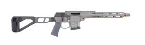 Q LLC MINIFIX55612INPISTOL Mini Fix 5.56 NATO 12" Gray Tapered Threaded Barrel, M-LOK Handguard, Gray Picatinny Rail Receiver, Adj Folding Stock, Polymer Grip
