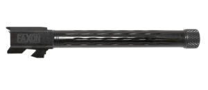 Faxon Firearms GB910N34LGQT Match Series 9mm Luger 5.75" Fluted Threaded Black Nitride Stainless Steel, Fits Glock 34 Gen2-4