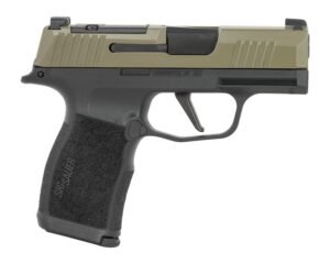 Sig Sauer 365X9GXR3P P365X Micro-Compact 9mm Luger 12+1 3.10" Black Moss Green Stainless Steel Optic Ready/Serrated Slide, Black Stainless Steel Frame w/Accessory Rail, Textured Grip, RMSc Footprint