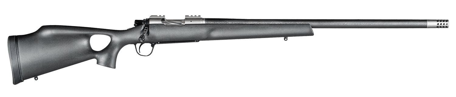 Christensen Arms 8010800505 Summit TI 308 Win 4+1 16.25" Carbon Fiber Threaded Barrel, Natural Titanium Drilled & Tapped Receiver, Black Carbon Fiber Thumbhole Stock