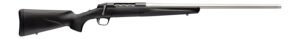 Browning 036115294 X-Bolt 2 Special LR Full Size 6.5 PRC 3+1 24" Matte Stainless Threaded Barrel, Matte Stainless Steel Drilled & Tapped Receiver, Black Adj Comb & LOP Synthetic Stock Right Hand